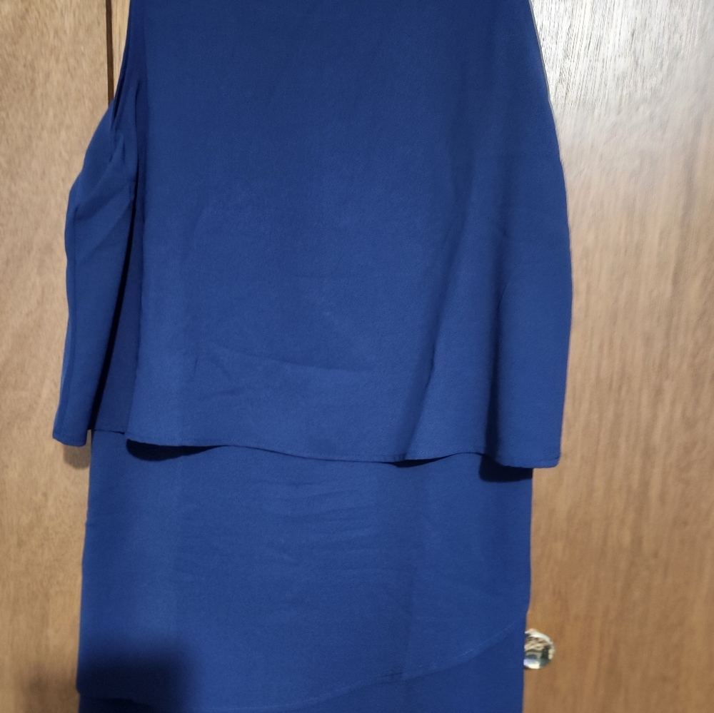 One-piece shorts romper. Size 2XL, navy blue, brand Dokotoo